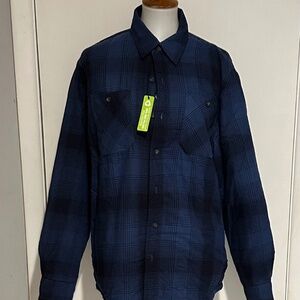 Wrangler Authentics Men's Sherpa Lined Shirt‎ Jacket - Size L - NEW With Tags.